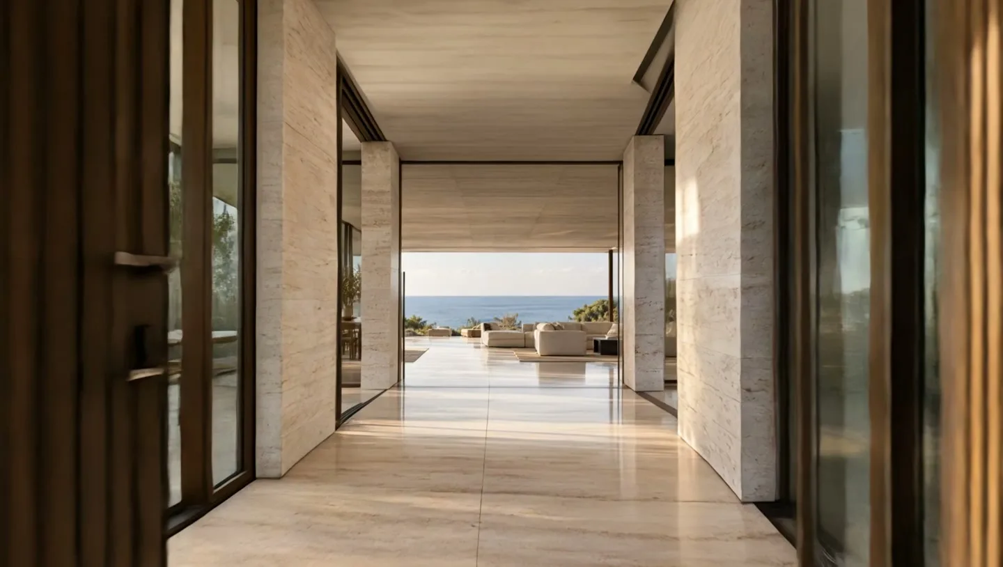 A continuous line from landscape to living space.